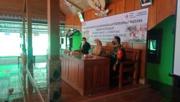 Anggota Satgas TMMD Kodim Bojonegoro Ikuti Penyuluhan Donor Darah 